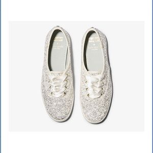 Glitter White Kate Spade Keds